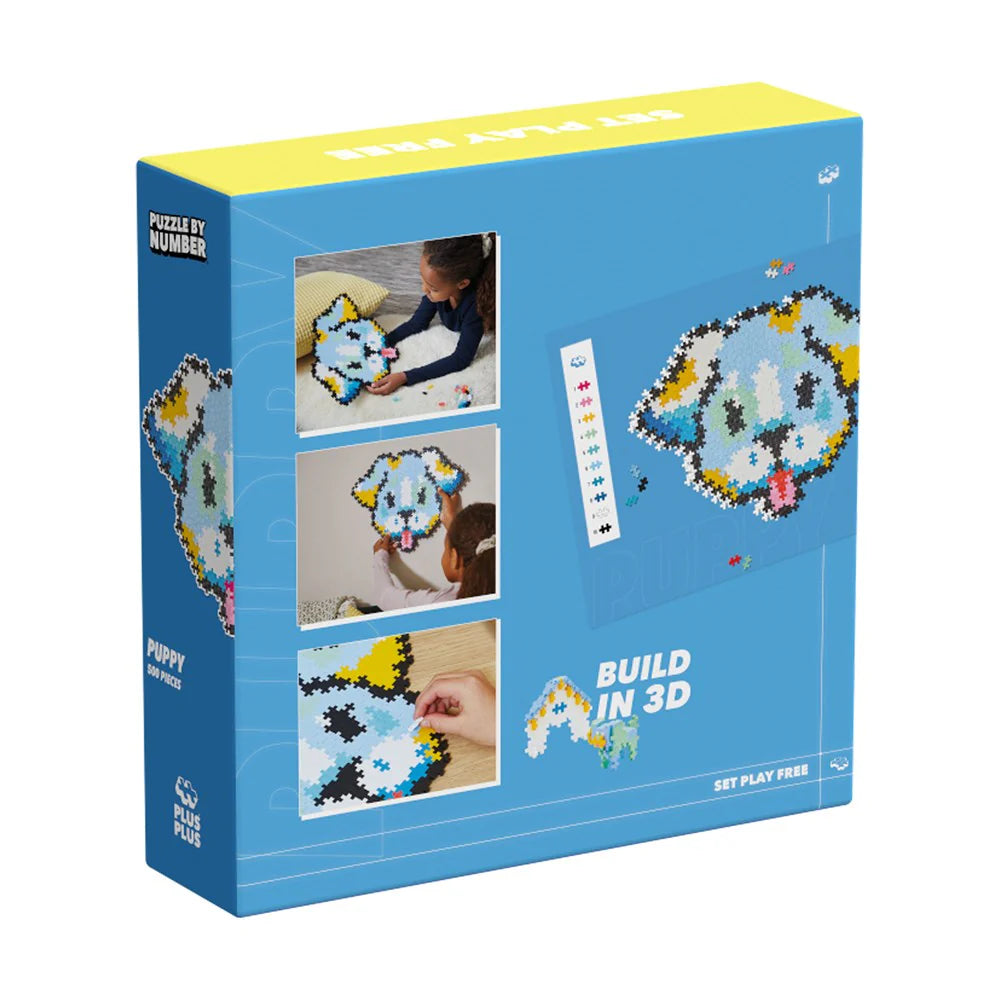 Plus Plus Puzzle by Number - Puppy 500 pcs