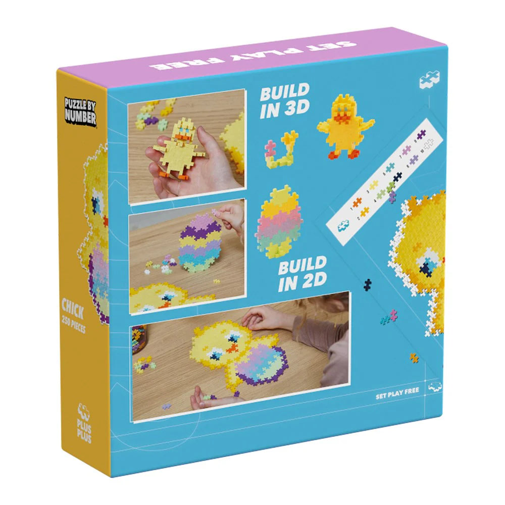 Plus Plus Puzzle by Number - Chick - 250 pcs