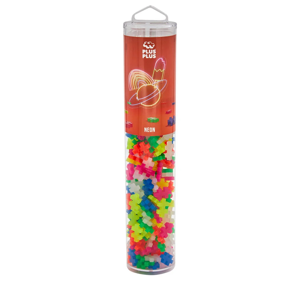 Plus-Plus - Neon mix - 240 pcs - Tube