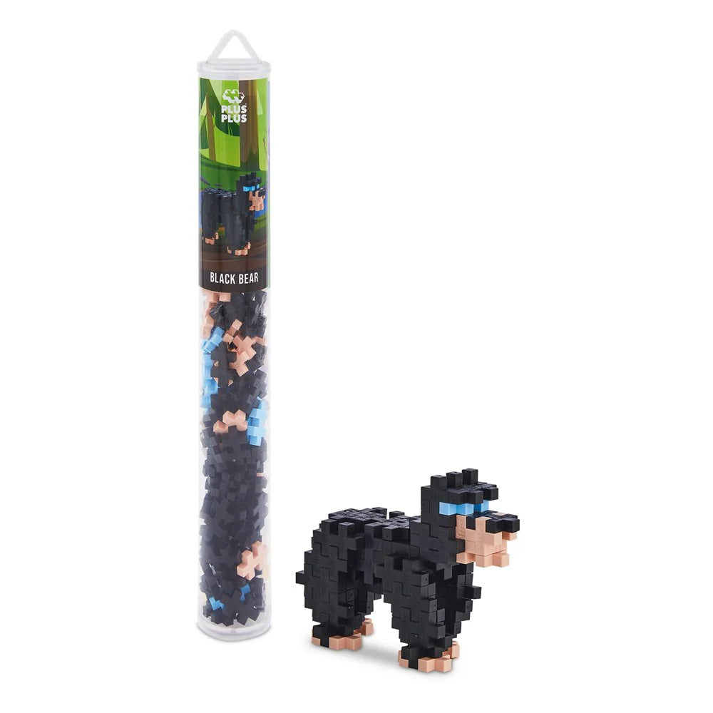 Plus Plus - Black Bear - 100 pcs tube