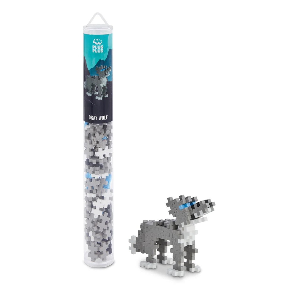 Plus Plus - Grey Wolf - 100 pcs Tube
