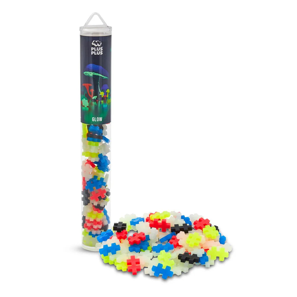 Plus Plus - Glow in the Dark Mix - 100 pcs Tube