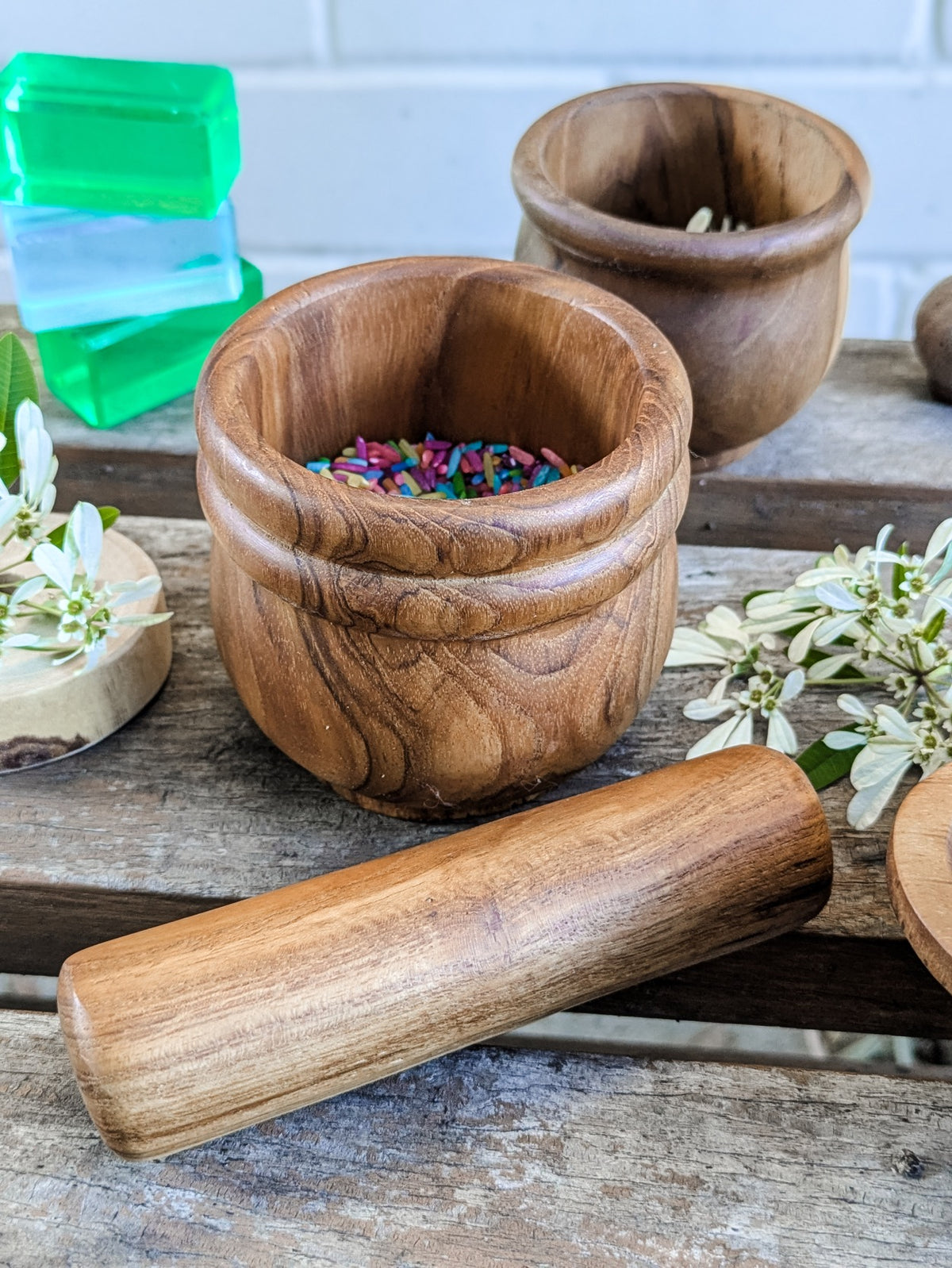 Papoose Toys - Wooden Mortar & Pestle