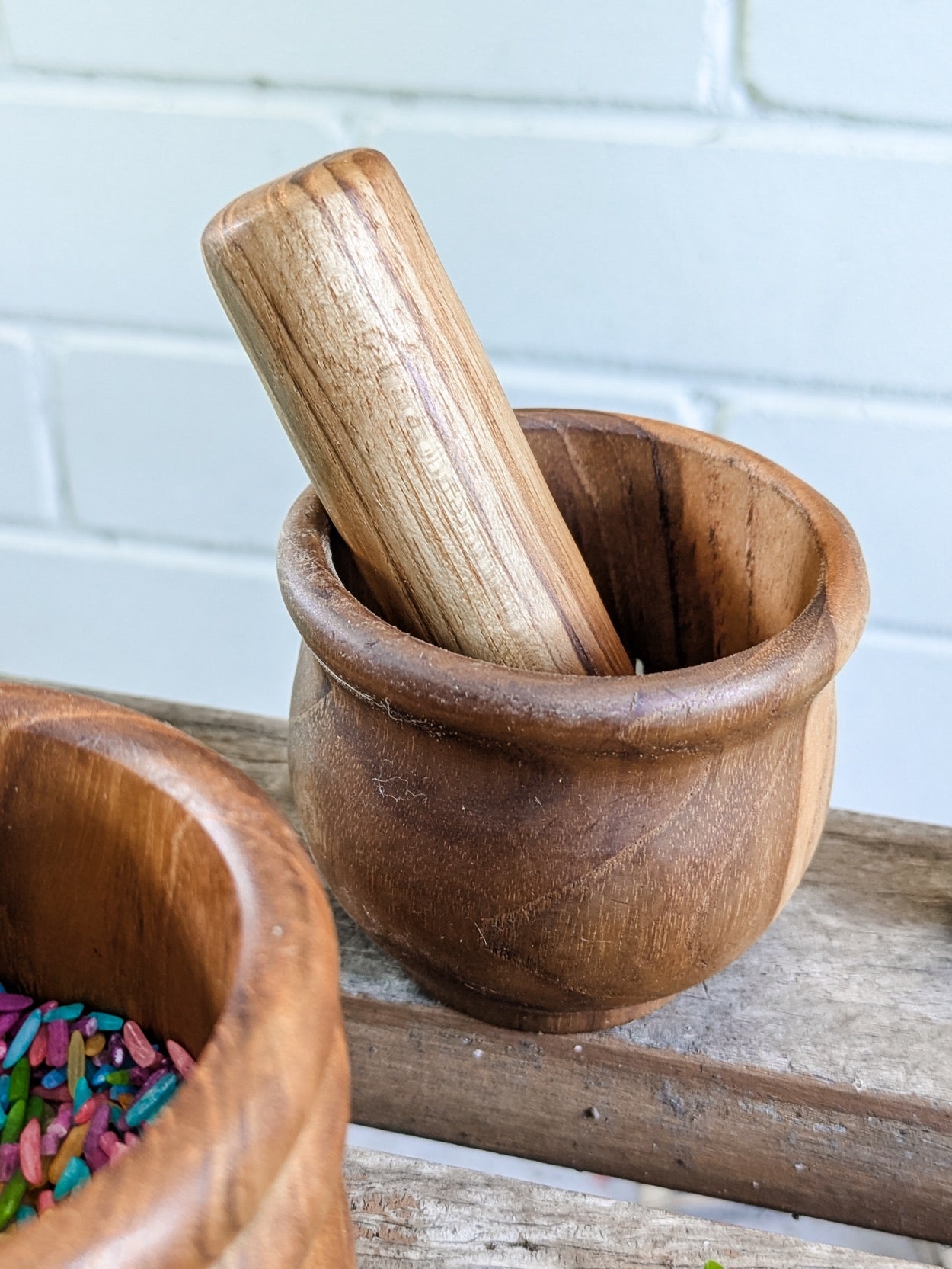 Papoose Toys - Wooden Mortar & Pestle