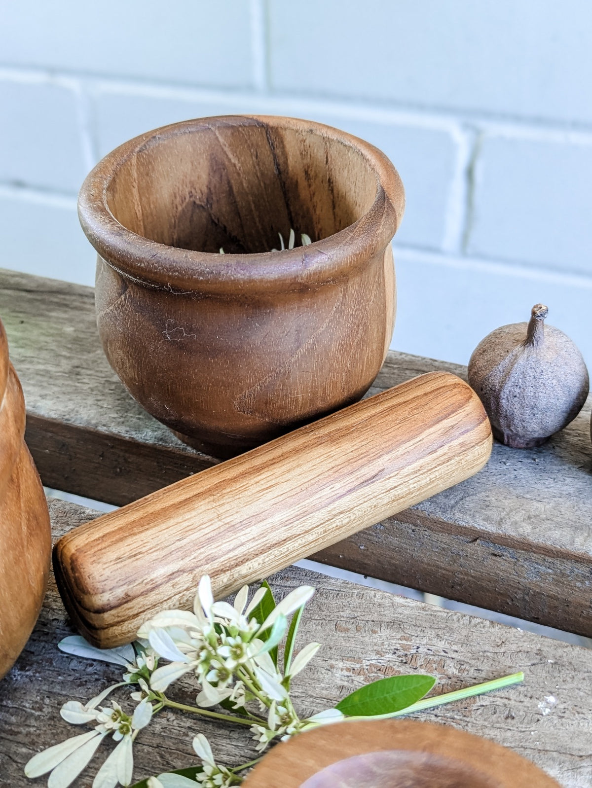 Papoose Toys - Wooden Mortar & Pestle