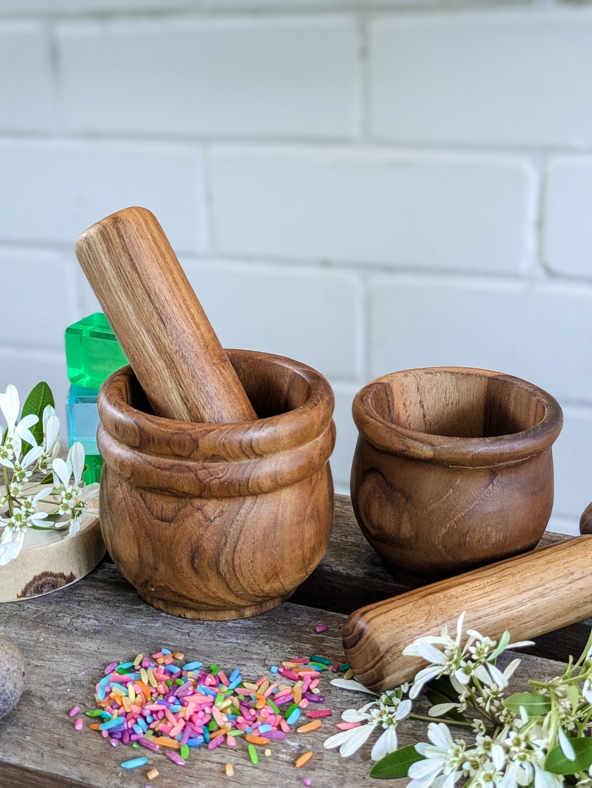 Papoose Toys - Wooden Mortar & Pestle