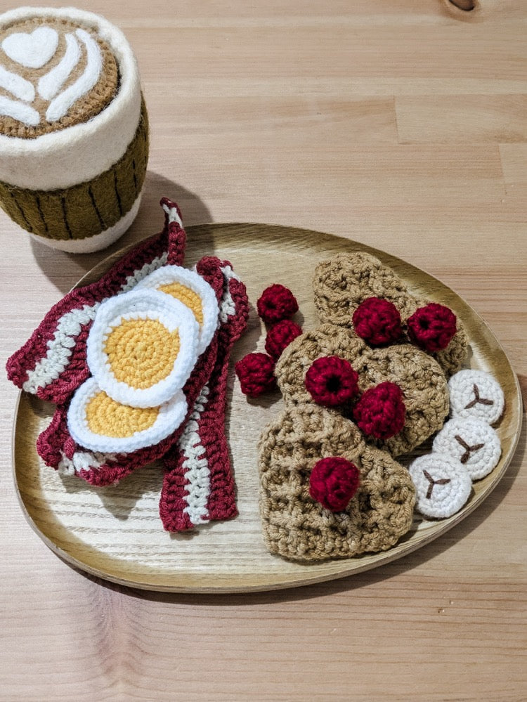 Bambi Bunny - Crochet Play Food - Make Your Own Breakfast Play Food