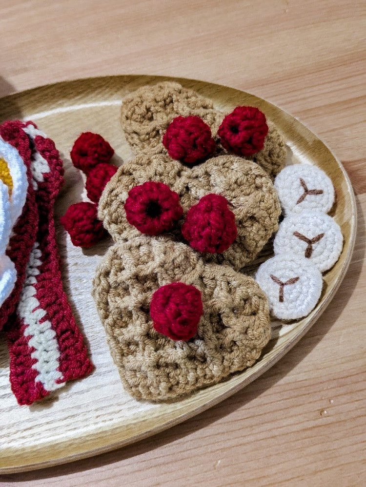 Bambi Bunny - Crochet Play Food - Make Your Own Breakfast Play Food