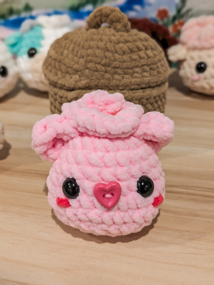 Bambi Bunny - Squishy Farm Animal Crochet Dumplings