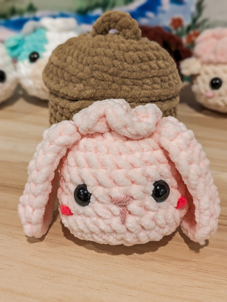 Bambi Bunny - Squishy Farm Animal Crochet Dumplings