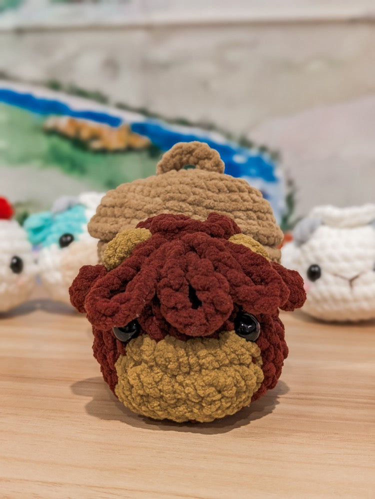 Bambi Bunny - Squishy Farm Animal Crochet Dumplings