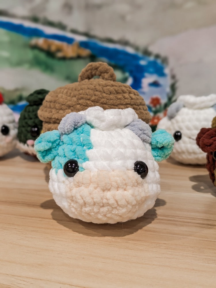 Bambi Bunny - Squishy Farm Animal Crochet Dumplings