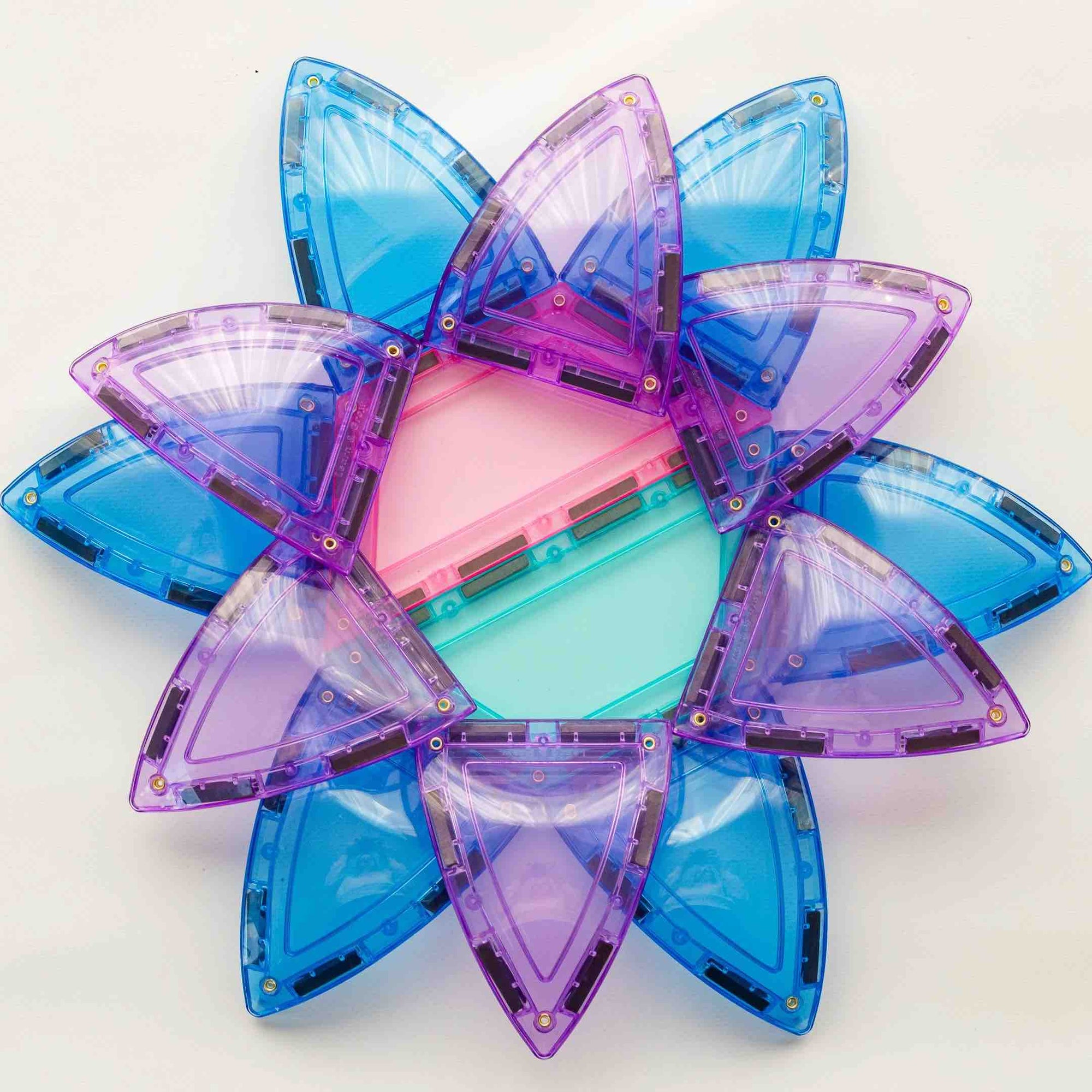 Learn & Grow Magnetic Tiles - Dome Pack ( Pastel ) - 22 Piece