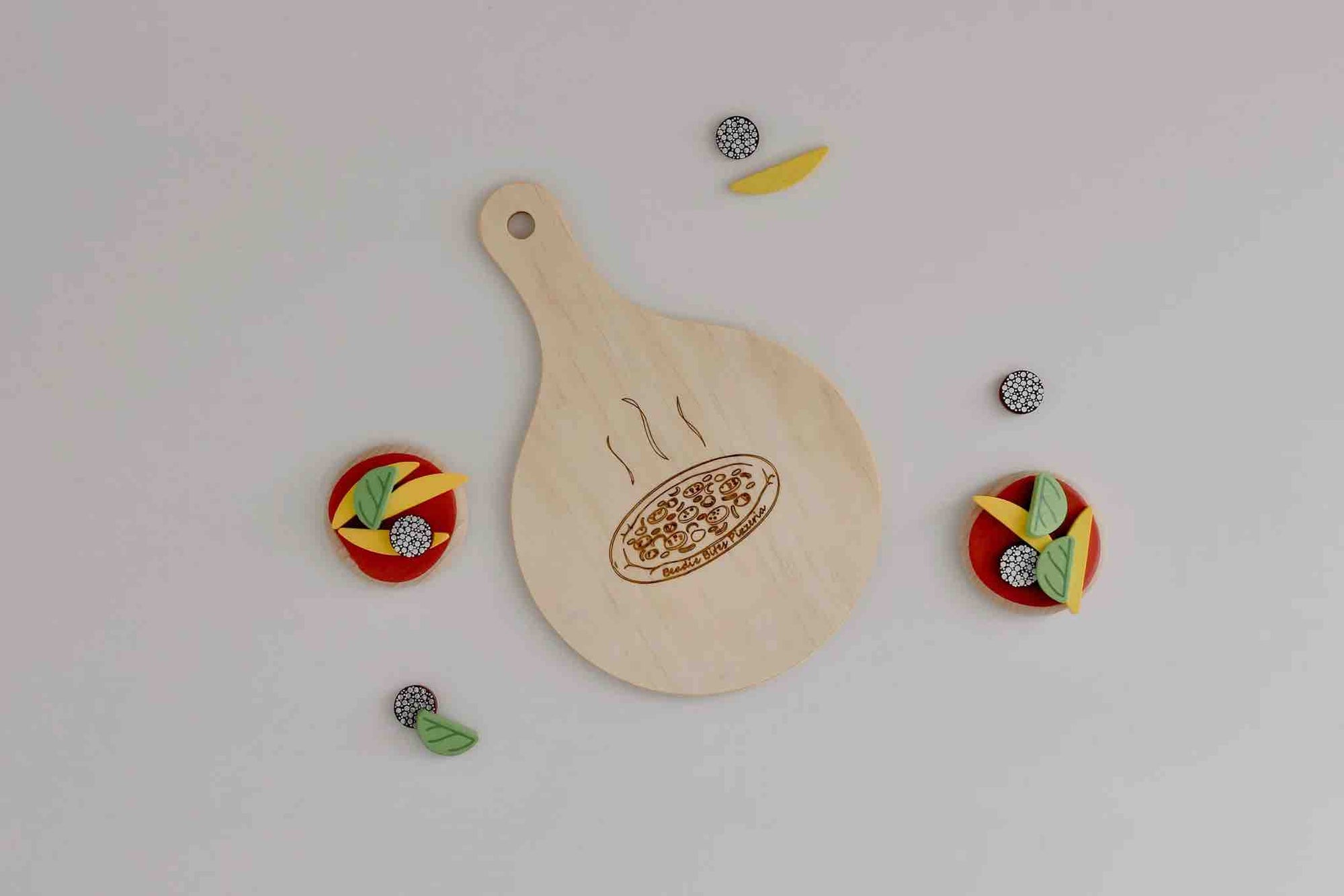 Beadie Bug Play - Wooden Pizza Paddle