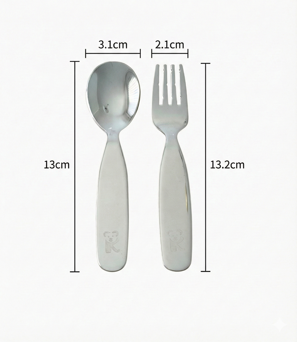 Kaally - Children’s Stainless Steel Cutlery Set