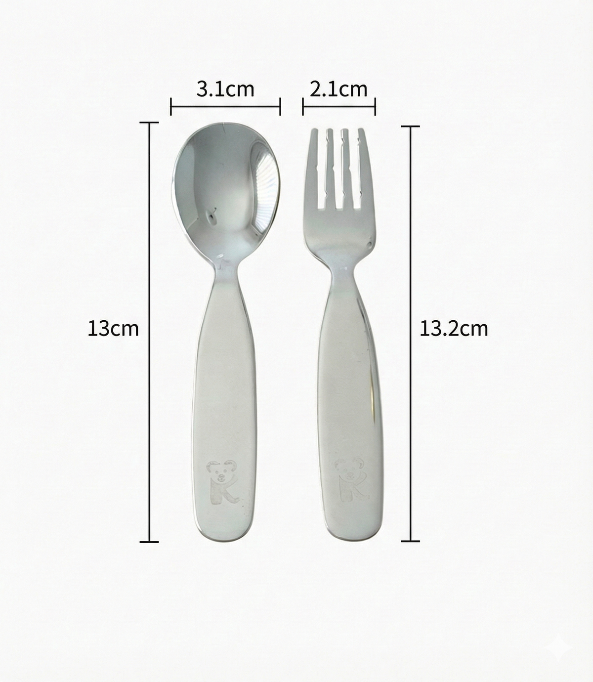 Kaally - Children’s Stainless Steel Cutlery Set