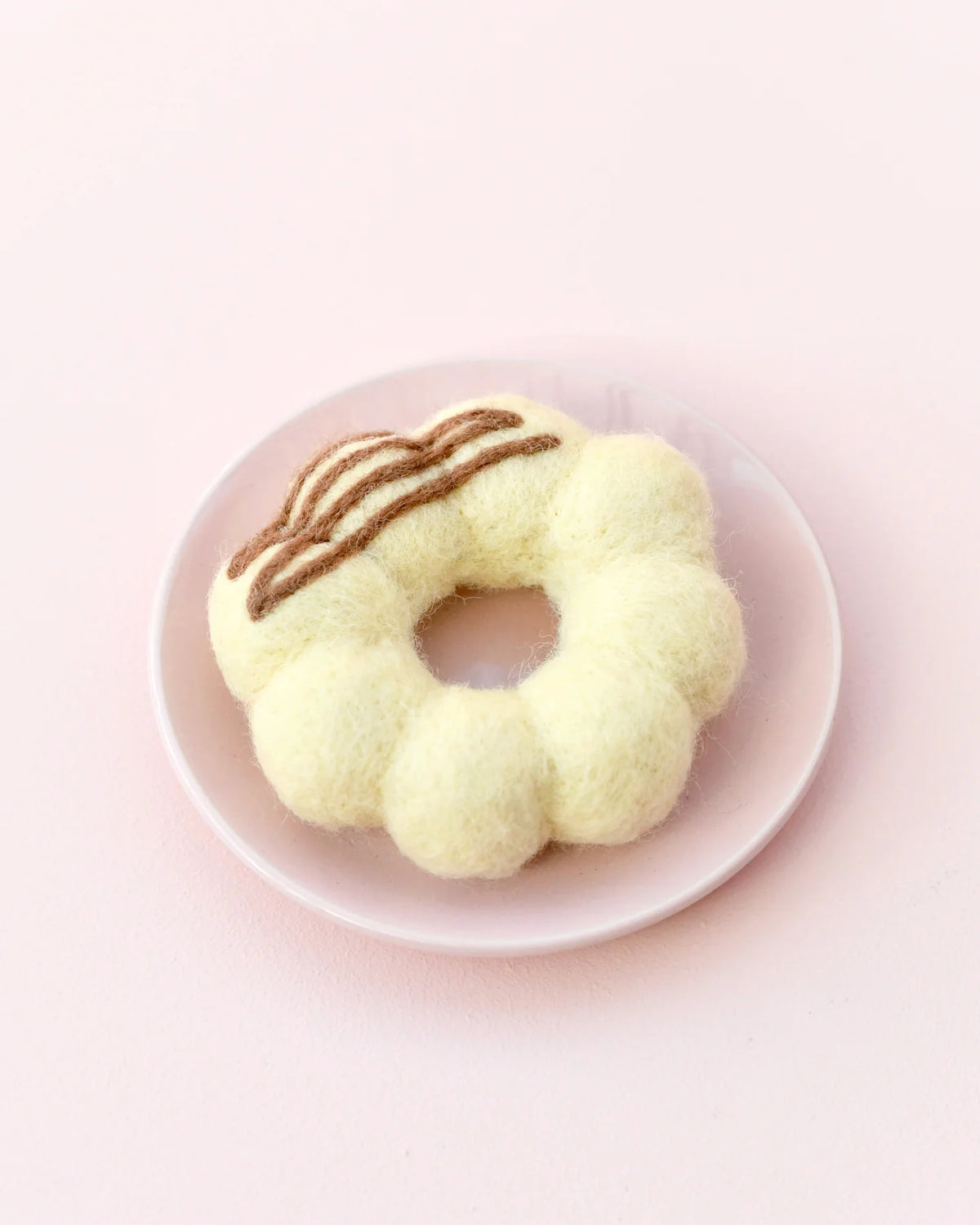 Tara Treasures - Felt Buttery Vanilla Pon De Ring Mochi Donut