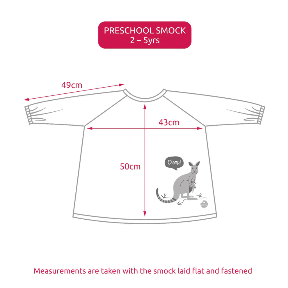 Little Chomps - Messy Mealtime (Preschool) Smock Bib: 2-5yrs