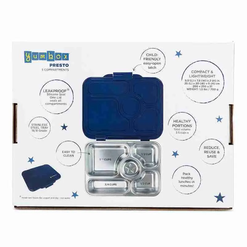 Yumbox Presto Stainless Steel Bento - Santa Fe Blue