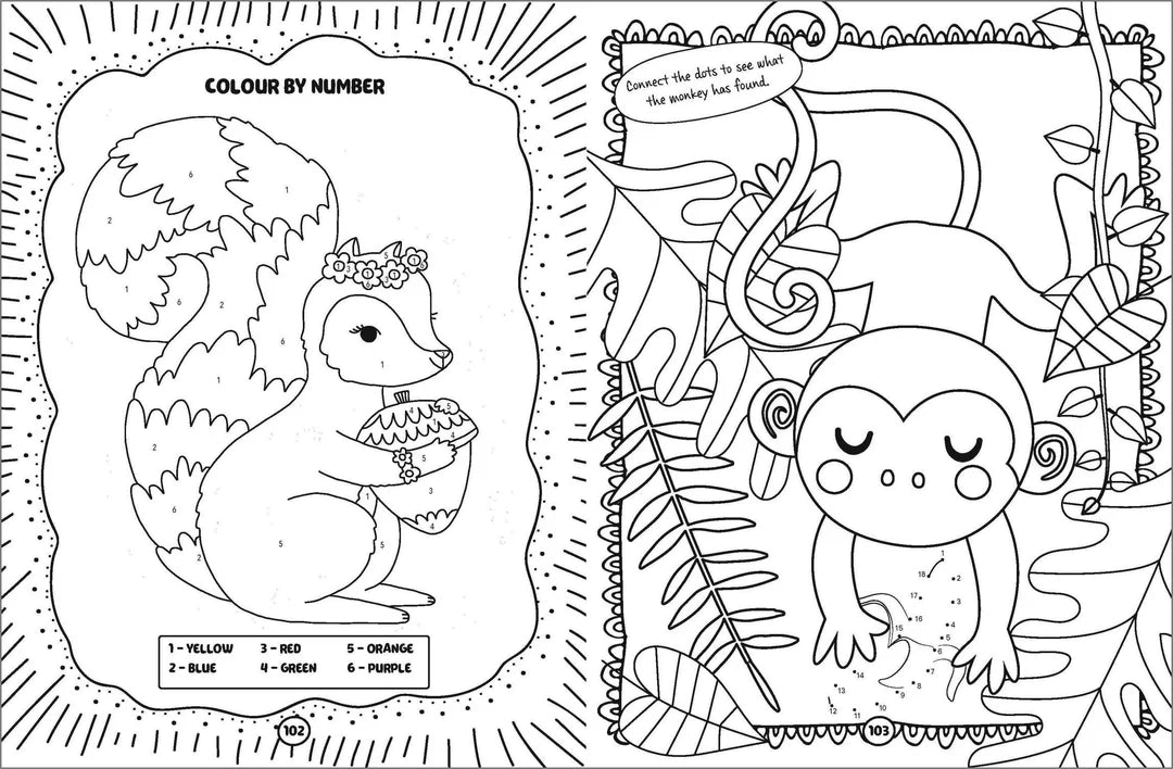 Book | Lots of Things to Do and Colour - Unicorns, Enchanted Lands and Sweet Treats