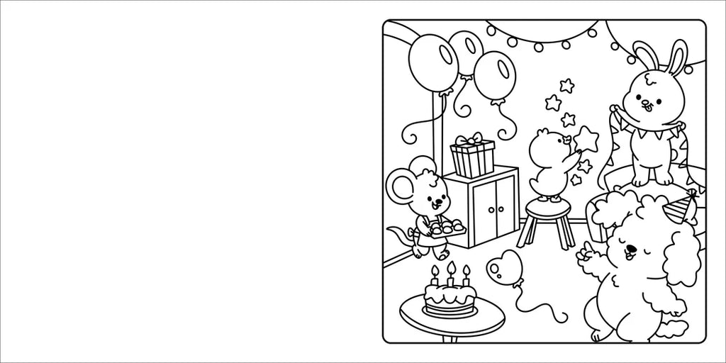Book | Happy Days - Deluxe Cosy Colouring Folder - Cool Cuties