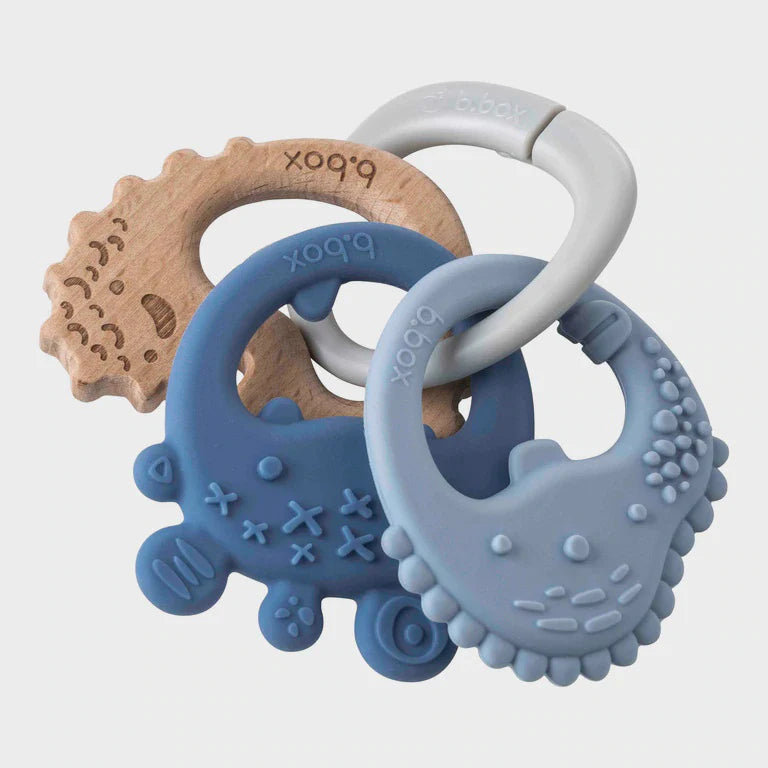 b.box - Trio Teether - Lullaby Blue Monster