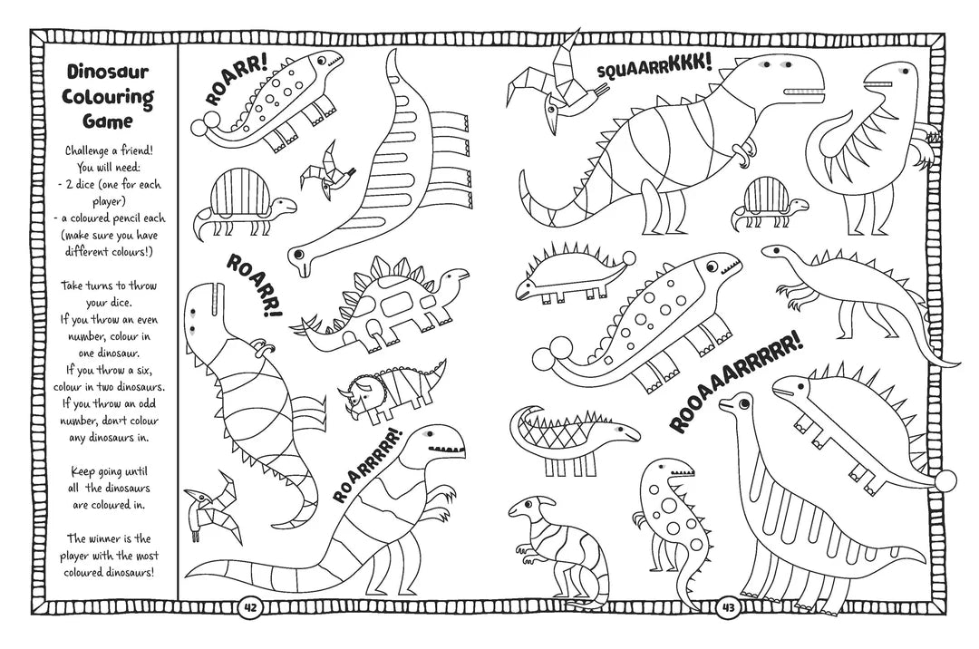 Book | Lots of Things to Do and Colour - Dinosaurs, Things That Go and Fun Adventures