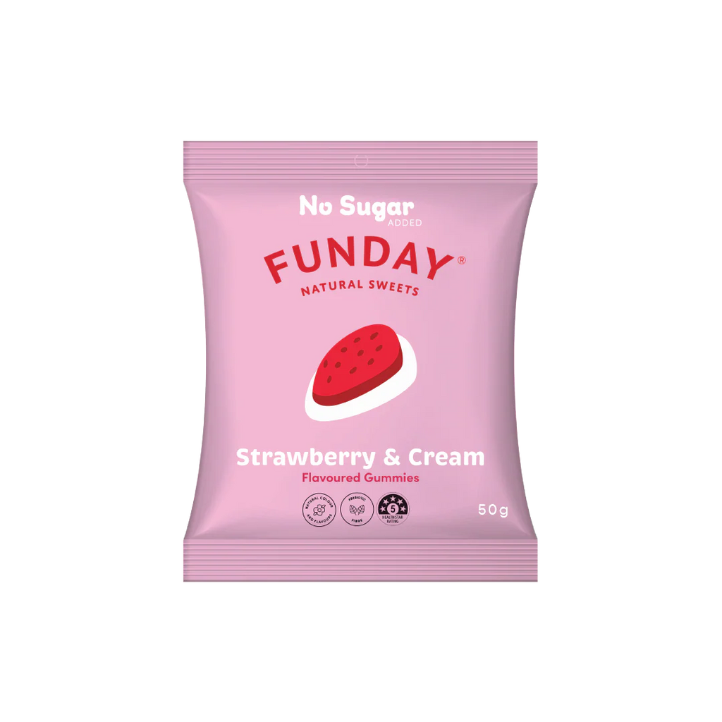 FUNDAY Sweets - Strawberry & Cream 50g