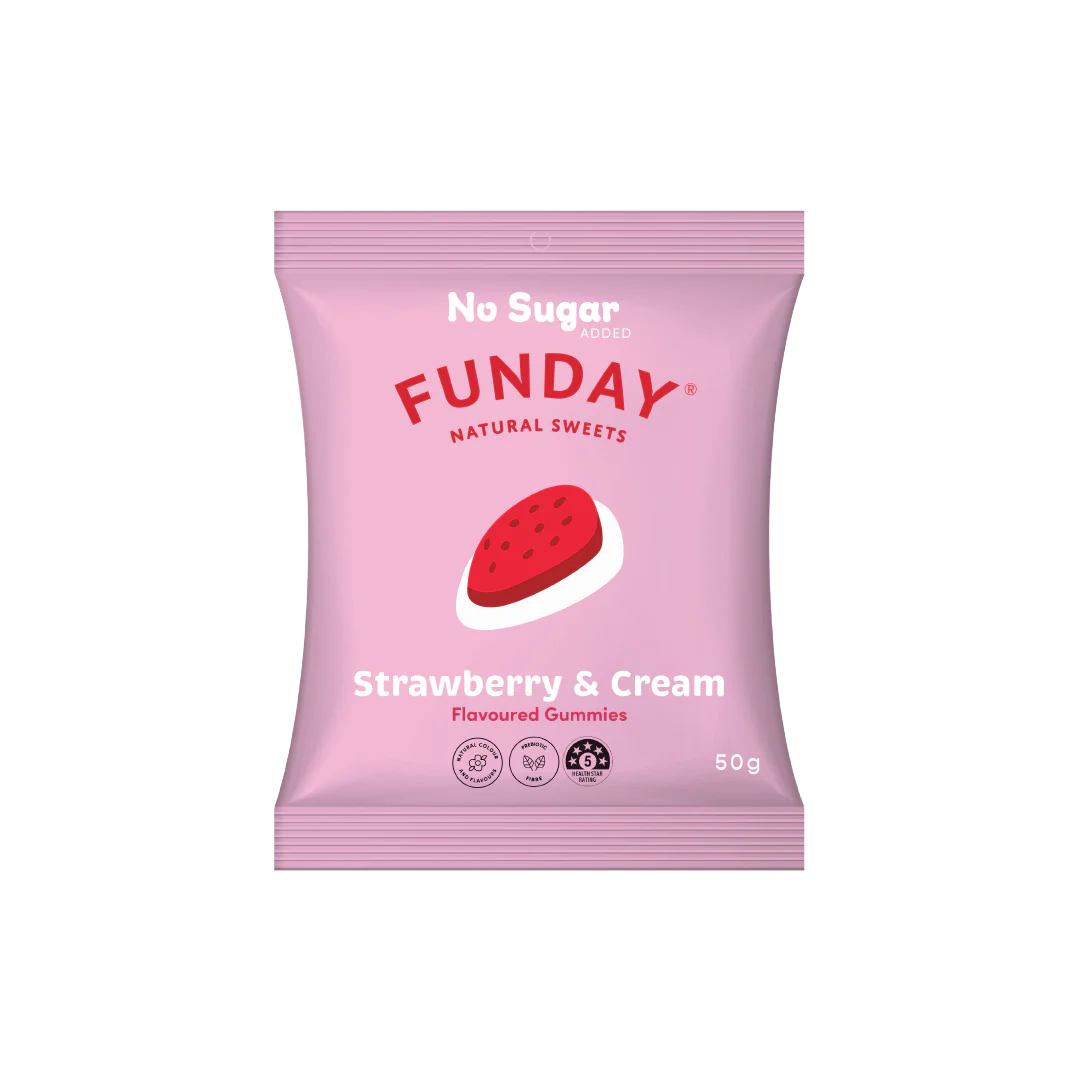 FUNDAY Sweets - Strawberry & Cream 50g
