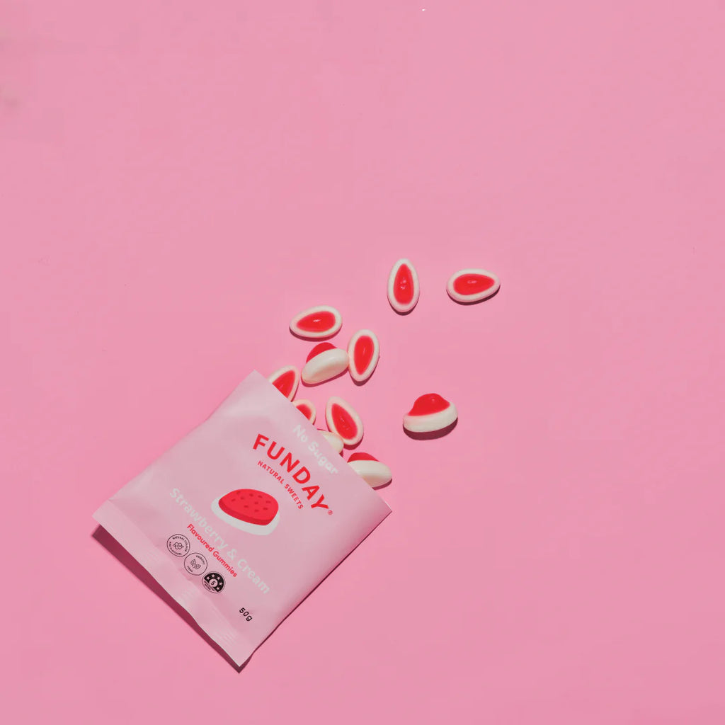 FUNDAY Sweets - Strawberry & Cream 50g