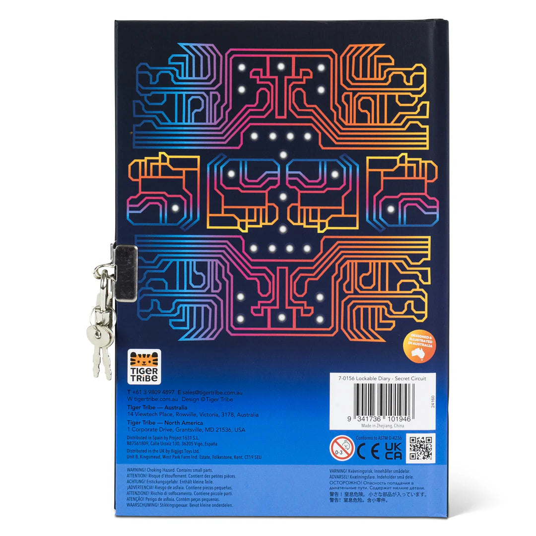 Tiger Tribe - Lockable Diary - Secret Circuit