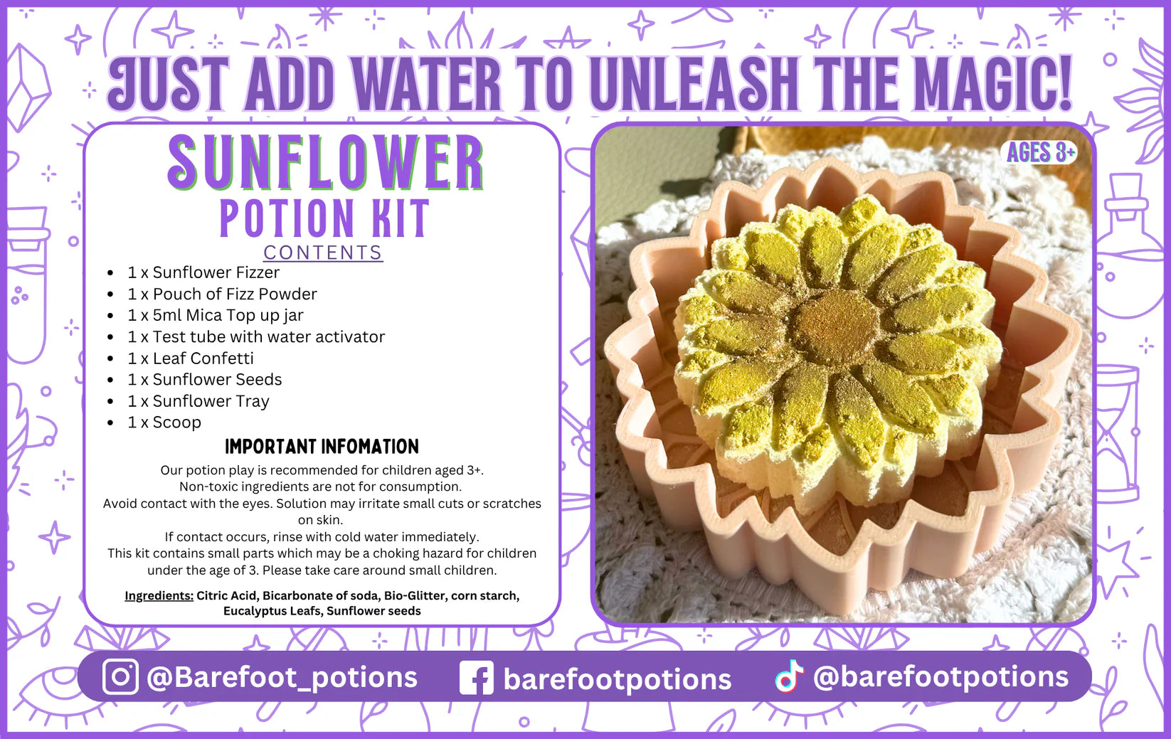 Barefoot Potions - Sunflower Potion Kit