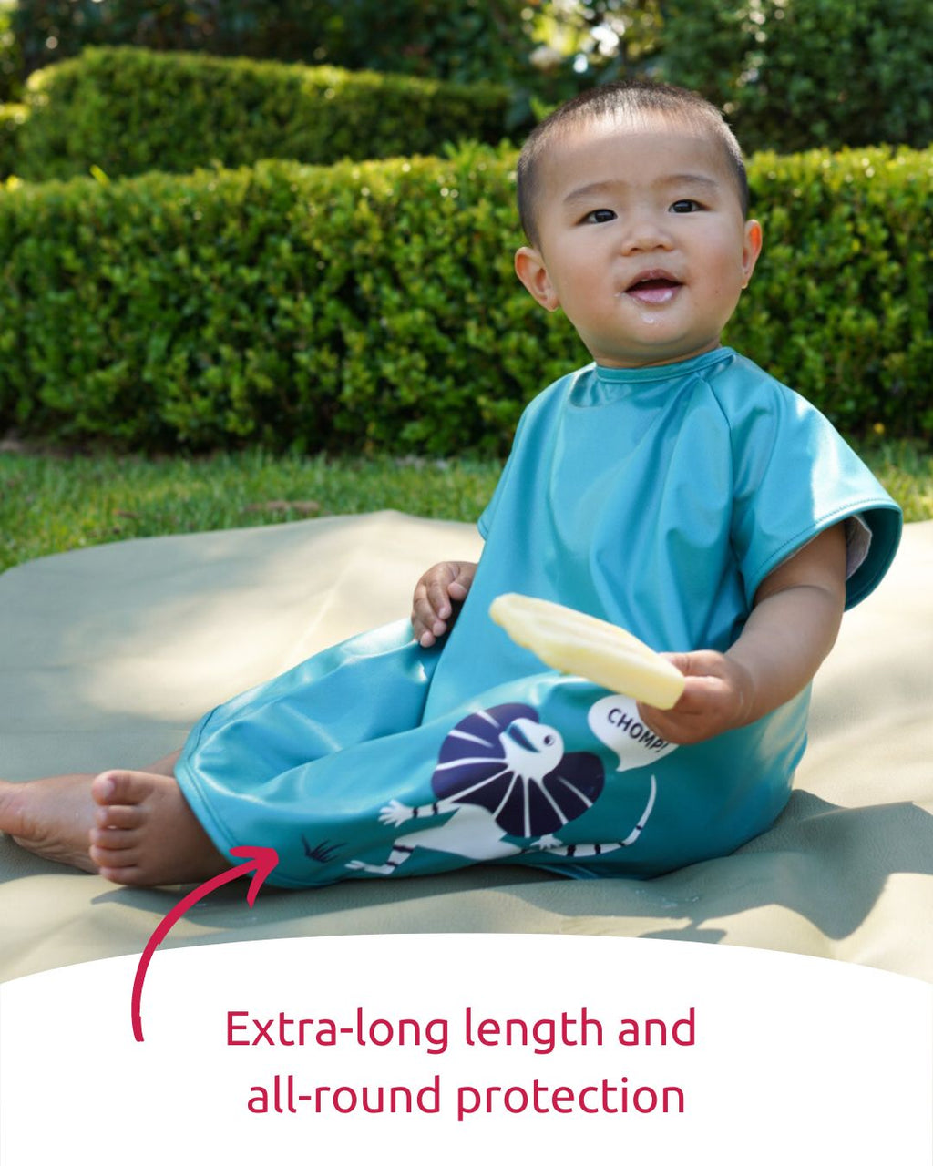 Little Chomps - Short Sleeve Messy Mealtime (Toddler) Smock: 8mths to 4+yrs