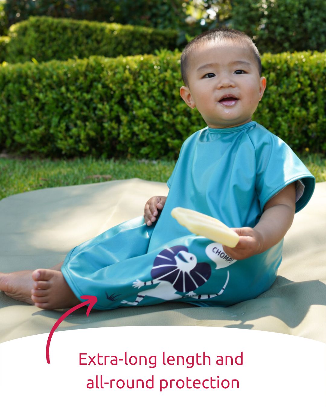 Little Chomps - Short Sleeve Messy Mealtime (Toddler) Smock: 8mths to 4+yrs