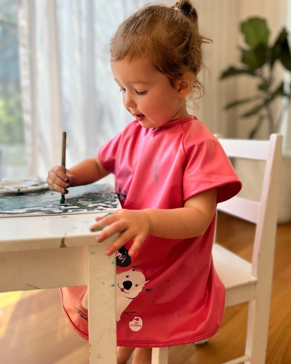 Little Chomps - Short Sleeve Messy Mealtime (Toddler) Smock: 8mths to 4+yrs