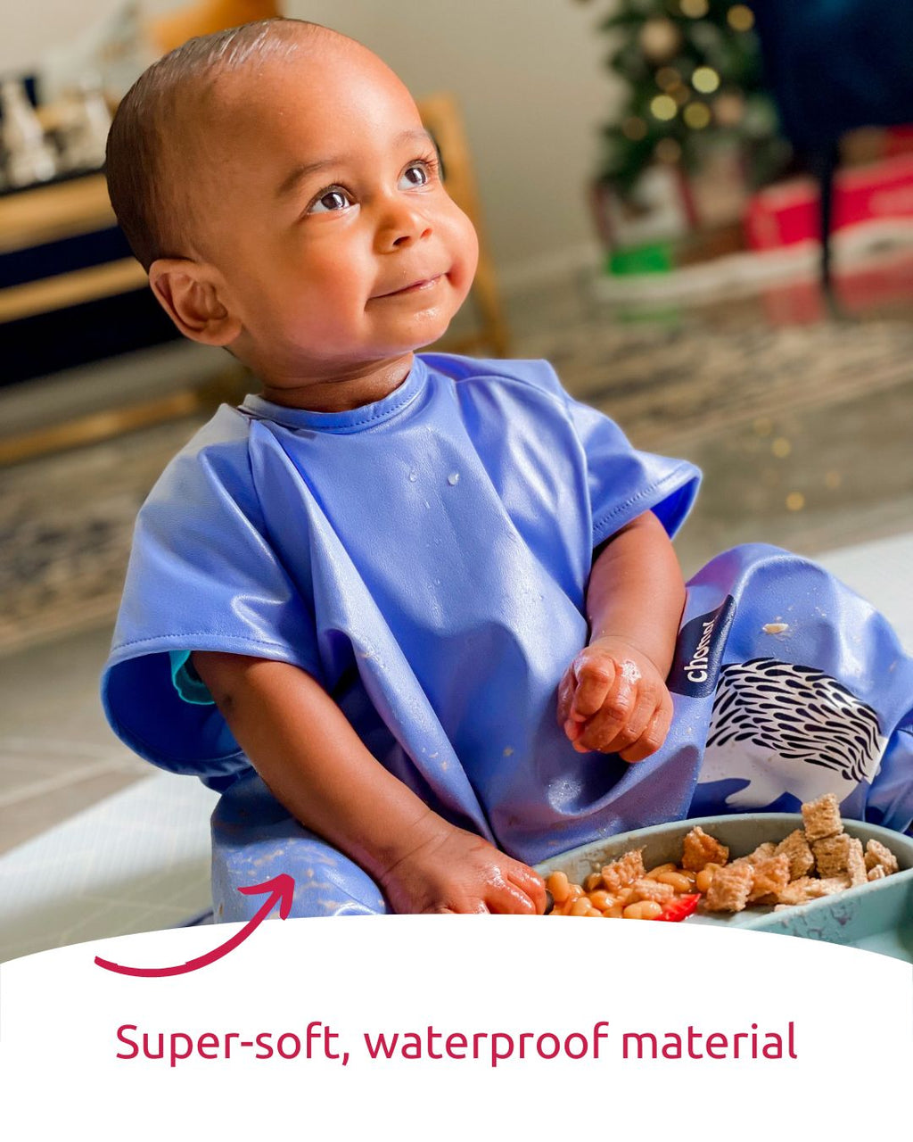 Little Chomps - Short Sleeve Messy Mealtime (Toddler) Smock: 8mths to 4+yrs