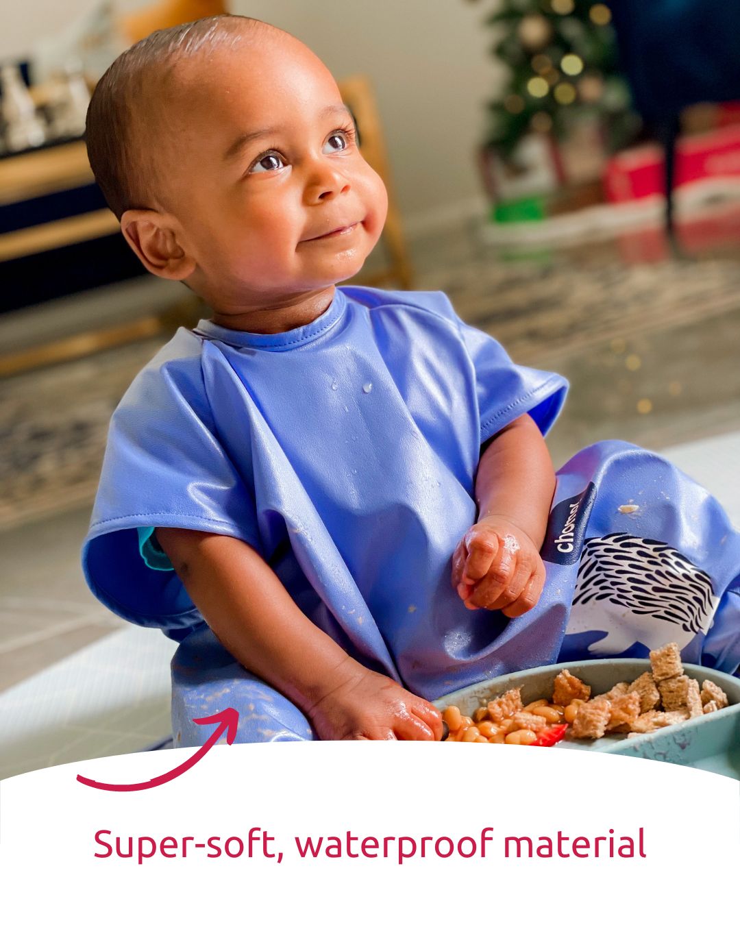 Little Chomps - Short Sleeve Messy Mealtime (Toddler) Smock: 8mths to 4+yrs