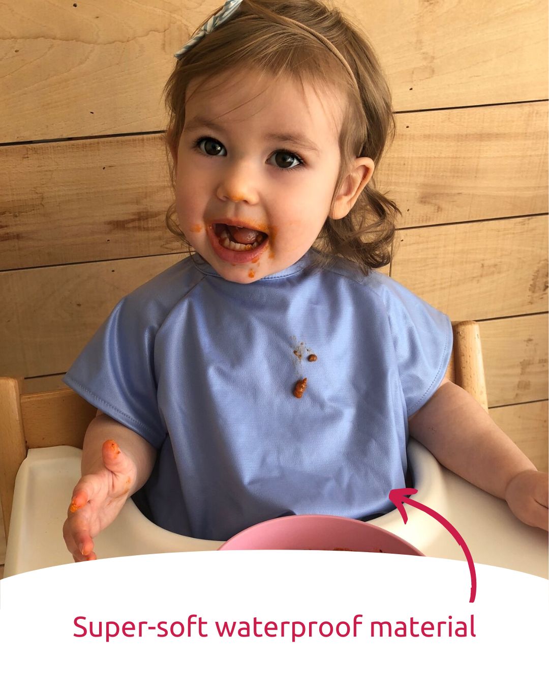 Little Chomps - Short Sleeve Messy Mealtime (Toddler) Smock: 8mths to 4+yrs