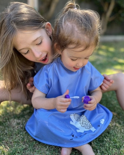 Little Chomps - Short Sleeve Messy Mealtime (Toddler) Smock: 8mths to 4+yrs