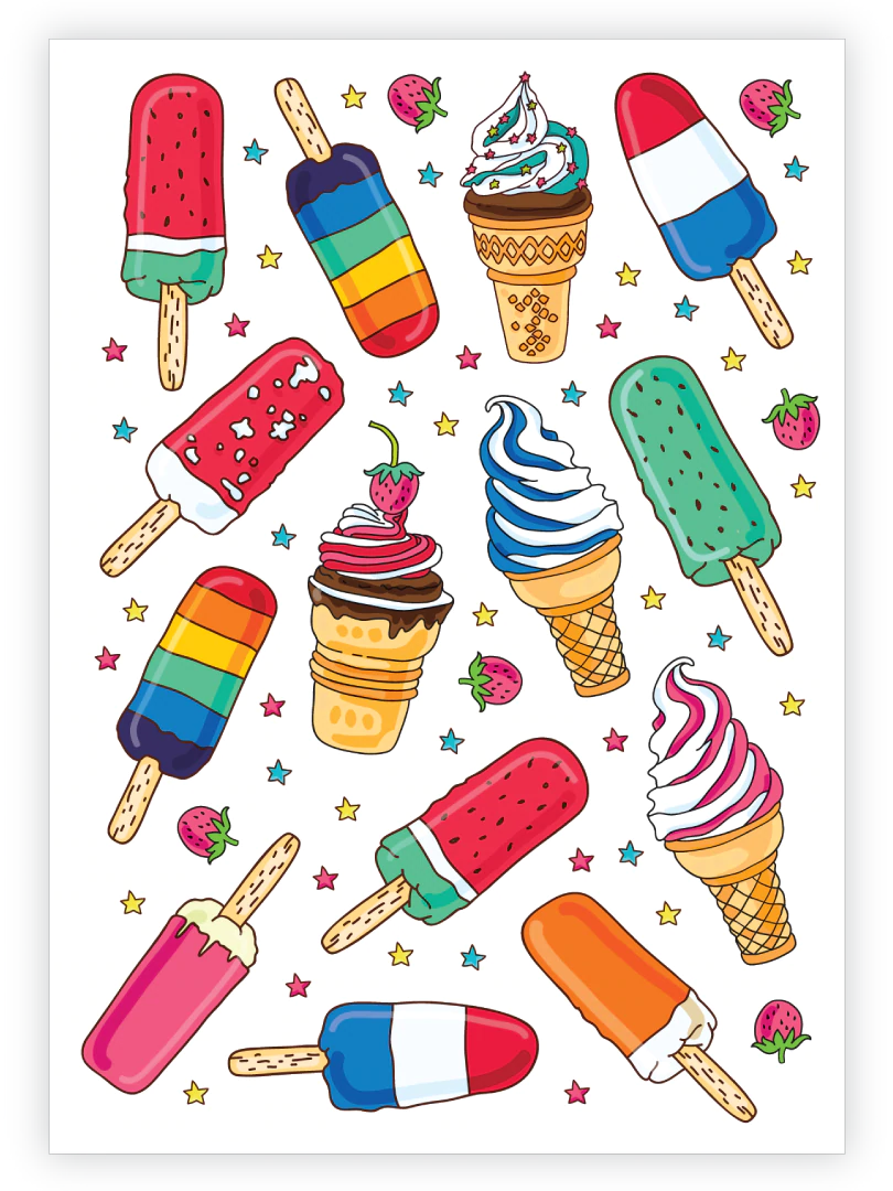 ducky street tattoo temporary kids tattoo great for goodie bags or kids party accessories face painting ice cream