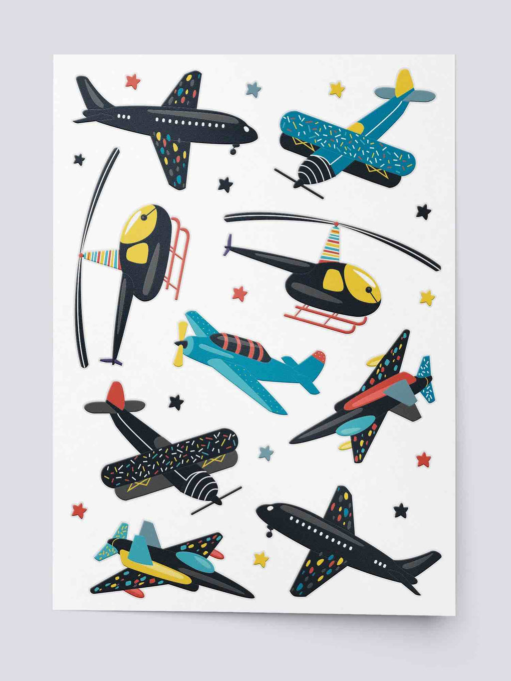Ducky Street - Air Transport Kids Temporary tattoos