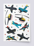 Ducky Street - Air Transport Kids Temporary tattoos