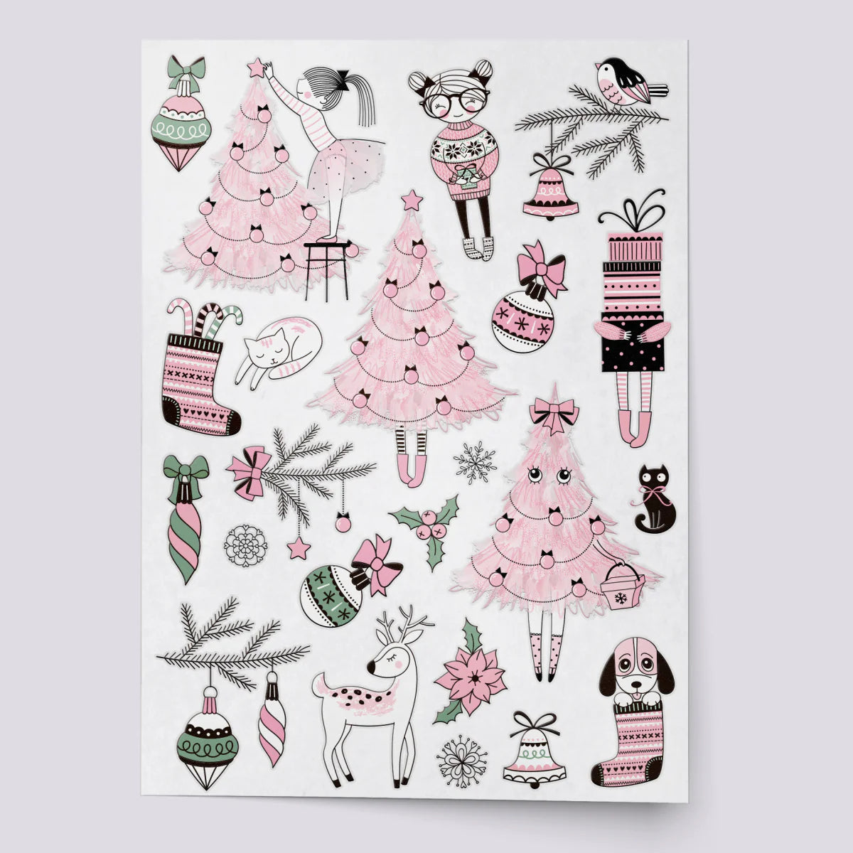 Ducky Street - Pink Christmas