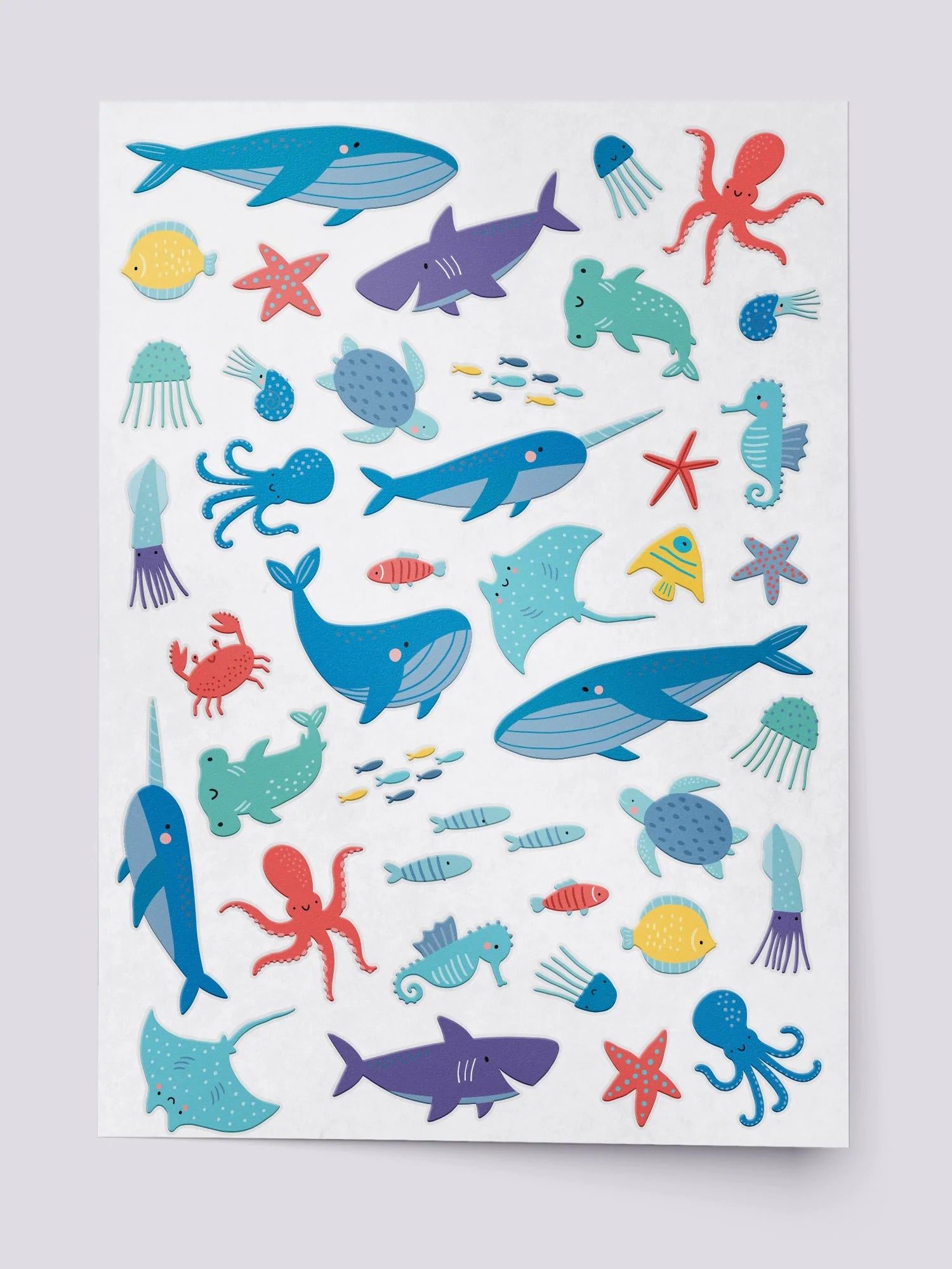 Ducky Street Sea Life temporary tattoo