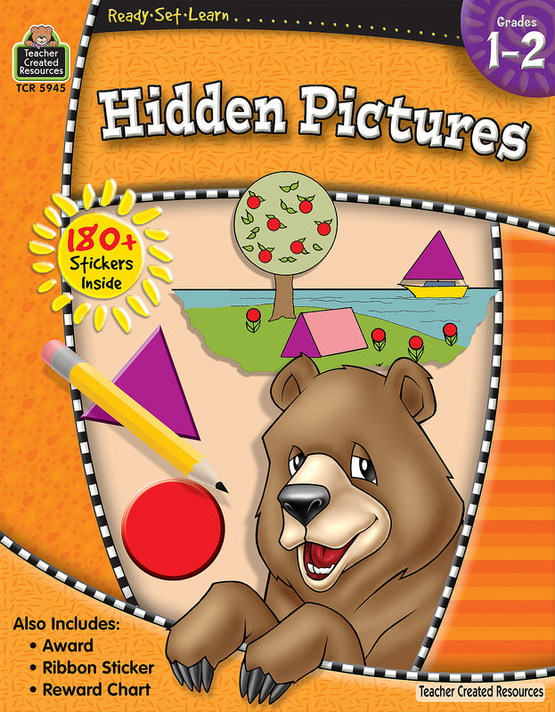 TCR - Hidden Pictures Ready Set Learn Book -Grade 1-2