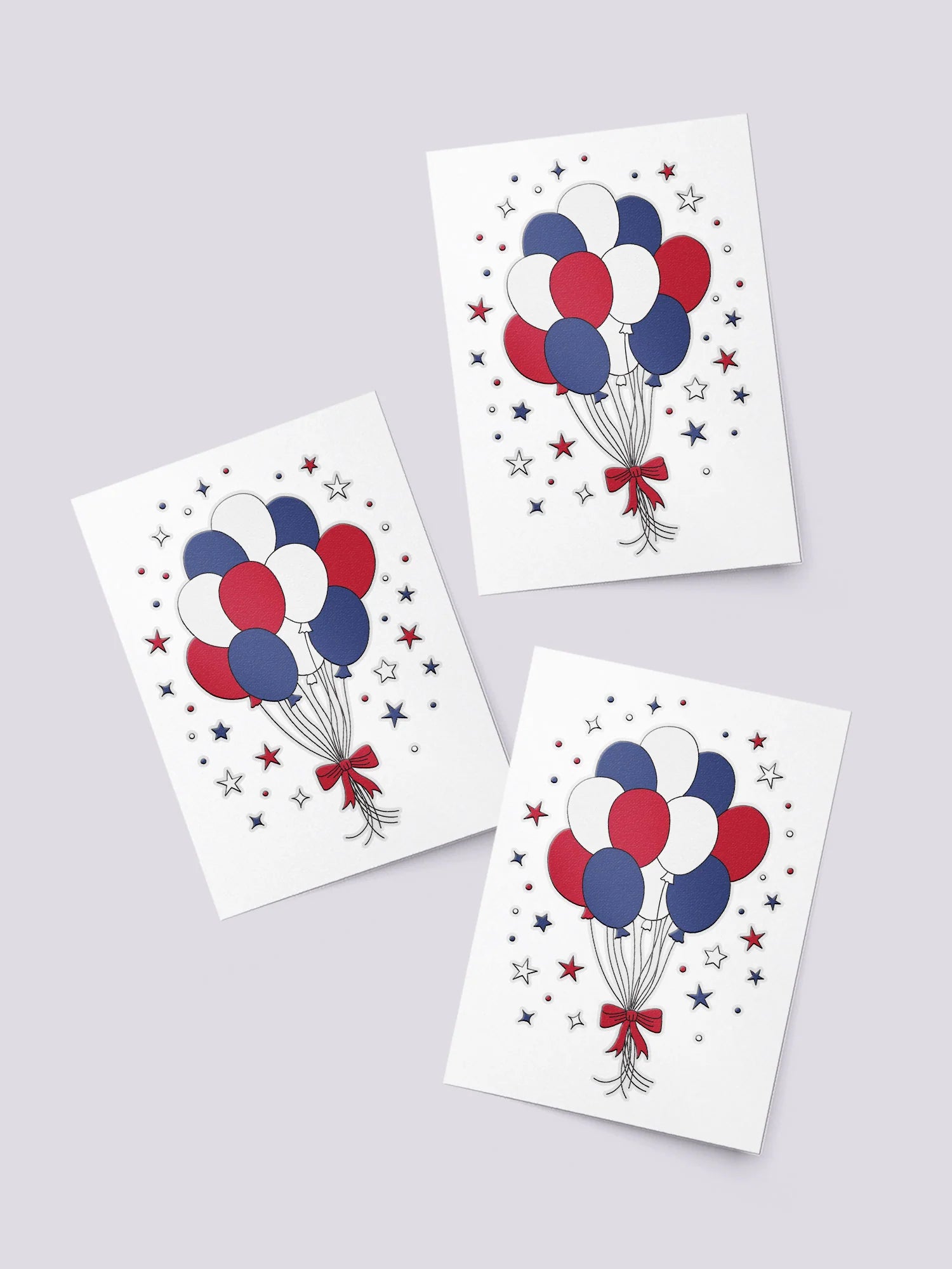 Ducky Street - Patriotic Balloons Kids Temporary Tattoo