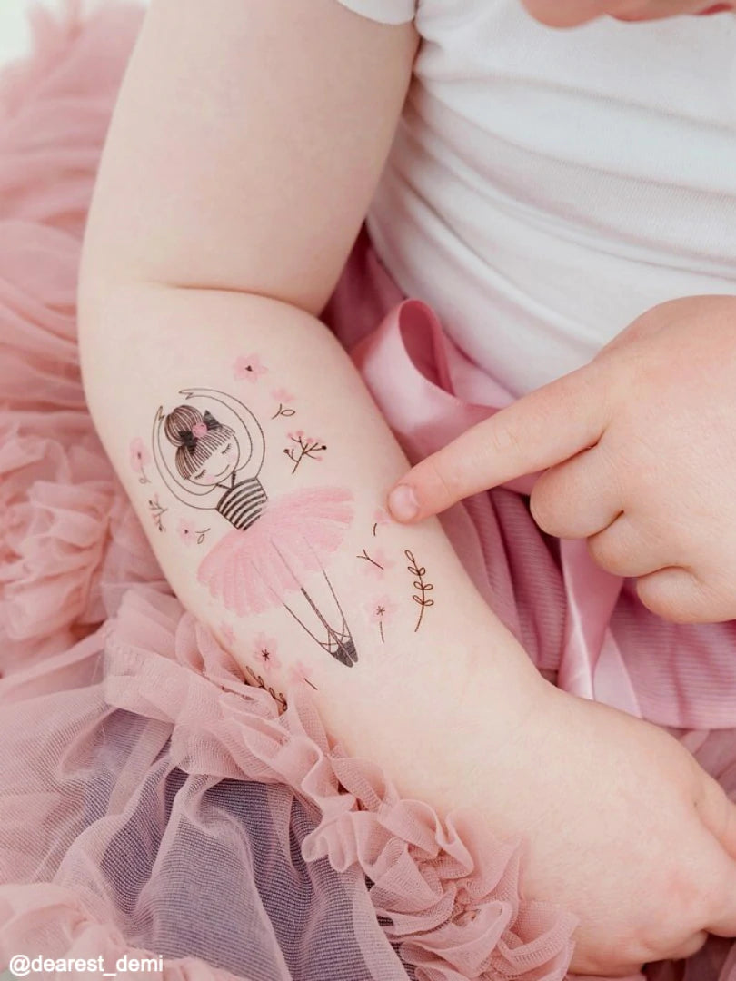 ducky street tattoo temporary kids tattoo great for goodie bags or kids party accessories face painting ballerina