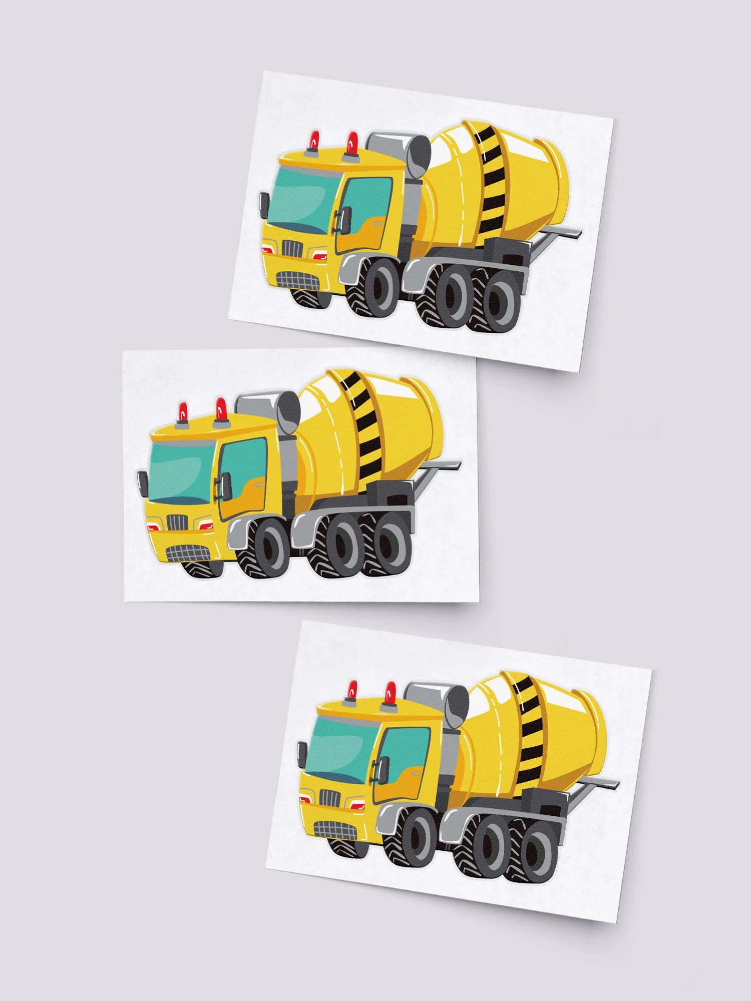 Ducky Street - Concrete Mixer Truck temporary tattoo