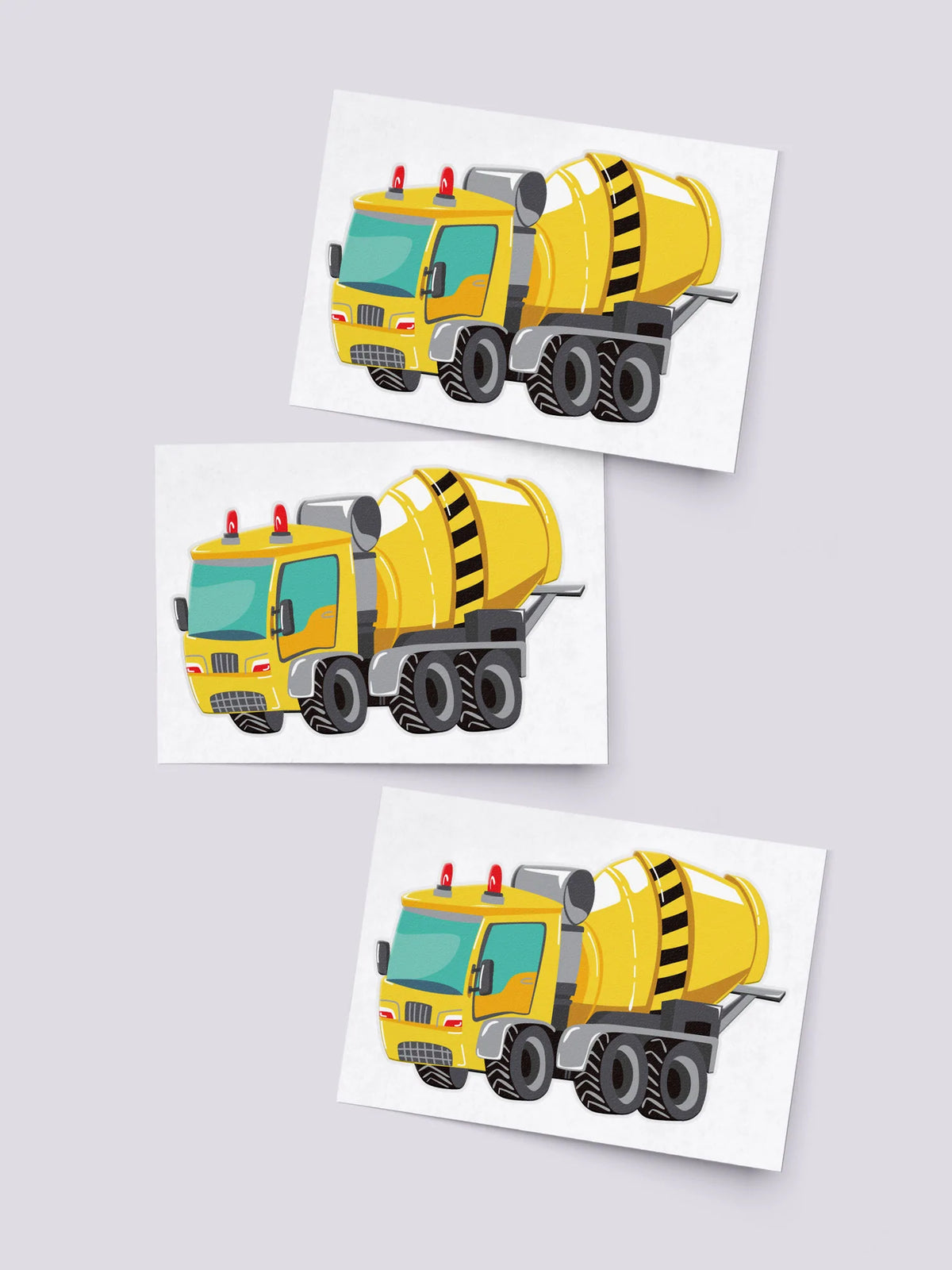 Ducky Street - Concrete Mixer Truck temporary tattoo