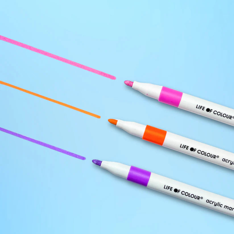 Life of Colour - Acrylic Markers Tutti Fruity - set of 24